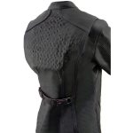 Milwaukee Leather MLL2502 Women’s ‘Laser Cut’ Distressed Black and Purple Scuba Style Racer Jacket - Image 9
