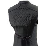 Milwaukee Leather MLL2502 Women’s ‘Laser Cut’ Distressed Black and Purple Scuba Style Racer Jacket - Image 4