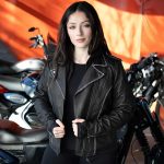 Milwaukee Leather MLL2503 Women’s Black ‘Bedazzled’ Leather Moto Jacket with Hoodie - Image 4