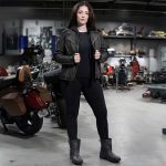 Milwaukee Leather MLL2503 Women’s Black ‘Bedazzled’ Leather Moto Jacket with Hoodie - Image 7