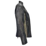 Milwaukee Leather MLL2505 Women’s Lightweight Vintage Cafe Racer Jacket with Racing Stripes - Image 6