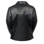 Milwaukee Leather MLL2510 Ladies Black Leather Vented Jacket With Side Buckles - Image 2