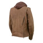 Milwaukee Leather MLL2511 Women’s ‘Damsel’ Vintage Crazy Horse Brown Leather Jacket w/ Removable Hoodie - Image 14
