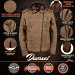 Milwaukee Leather MLL2511 Women’s ‘Damsel’ Vintage Crazy Horse Brown Leather Jacket w/ Removable Hoodie - Image 2