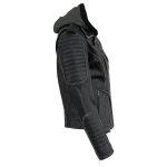 Milwaukee Leather MLL2516 Black Leather Rub-Off Leather Jacket with Hoodie for Women - Image 14