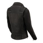 Milwaukee Leather MLL2525 Women’s Black Leather Lightweight Lace to Lace Jacket - Image 12
