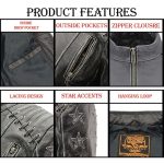 Milwaukee Leather MLL2526 Women’s ‘Elegant’ Distressed Gray Detail Laced Leather Jacket - Image 4