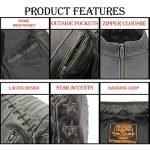 Milwaukee Leather MLL2527 Women’s ‘Elegant’ Distressed Brown Detail Laced Leather Jacket - Image 8