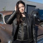 Milwaukee Leather MLL2527 Women’s ‘Elegant’ Distressed Brown Detail Laced Leather Jacket - Image 5
