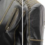Milwaukee Leather MLL2527 Women’s ‘Elegant’ Distressed Brown Detail Laced Leather Jacket - Image 11