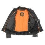 Milwaukee Leather MLL2530 Women’s Vented Black Leather Scooter Jacket - Image 4
