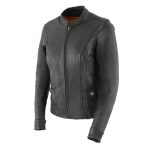 Milwaukee Leather MLL2530 Women’s Vented Black Leather Scooter Jacket - Image 11