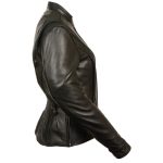 Milwaukee Leather MLL2530 Women’s Vented Black Leather Scooter Jacket - Image 5