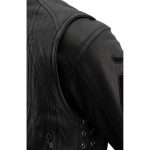 Milwaukee Leather MLL2535 Women’s Black Leather Lightweight Scuba Racer Jacket - Image 6