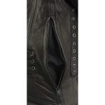 Milwaukee Leather MLL2535 Women’s Black Leather Lightweight Scuba Racer Jacket - Image 8