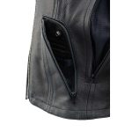 Milwaukee Leather MLL2535 Women’s Black Leather Lightweight Scuba Racer Jacket - Image 11