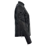 Milwaukee Leather MLL2535 Women’s Black Leather Lightweight Scuba Racer Jacket - Image 18