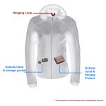 Milwaukee Leather MLL2546 Women’s Purple Winged ‘Scuba’ Leather Jacket with Hoodie - Image 4