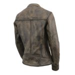 Milwaukee Leather MLL2550 Women’s Scooter Distressed Brown Leather Vented Motorcycle Jacket - Image 14