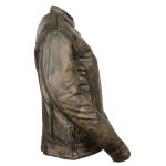 Milwaukee Leather MLL2550 Women’s Scooter Distressed Brown Leather Vented Motorcycle Jacket - Image 12