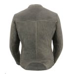 Milwaukee Leather MLL2550 Women’s Scooter Distressed Grey Leather Motorcycle Riding Vented Jacket - Image 2