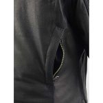 Milwaukee Leather MLL2551 Women’s Scooter Black Leather Vented Lightweight Triple Stitch Motorcycle Jacket - Image 9