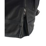 Milwaukee Leather MLL2551 Women’s Scooter Black Leather Vented Lightweight Triple Stitch Motorcycle Jacket - Image 6