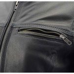 Milwaukee Leather MLL2551 Women’s Scooter Black Leather Vented Lightweight Triple Stitch Motorcycle Jacket - Image 8