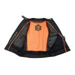 Milwaukee Leather MLL2551 Women’s Scooter Black Leather Vented Lightweight Triple Stitch Motorcycle Jacket - Image 4
