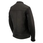 Milwaukee Leather MLL2551 Women’s Scooter Black Leather Vented Lightweight Triple Stitch Motorcycle Jacket - Image 12
