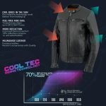 Milwaukee Leather MLL2552 Women’s Premium Black Leather Motorcycle Rider Jacket w/ Cool-Tec Leather Treatement - Image 2
