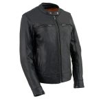 Milwaukee Leather MLL2552 Women’s Premium Black Leather Motorcycle Rider Jacket w/ Cool-Tec Leather Treatement