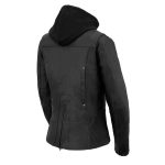 Milwaukee Leather MLL2555 Women’s Black 3/4 Hooded Leather Jacket with Side Stretch - Image 13