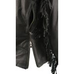 Milwaukee Leather MLL2565 Women’s Black Fringed Lightweight Leather Racer Motorcycle Jacket - Image 8