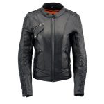 Milwaukee Leather MLL2570 Women’s Black ‘Phoenix Embroidered’ Leather Motorcycle Jacket - Image 5