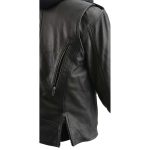 Milwaukee Leather MLL2575 Women’s Black Leather Vented Motorcycle Jacket w/ Removable Hoodie - Image 12