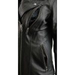 Milwaukee Leather MLL2575 Women’s Black Leather Vented Motorcycle Jacket w/ Removable Hoodie - Image 11