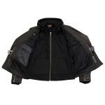 Milwaukee Leather MLL2575 Women’s Black Leather Vented Motorcycle Jacket w/ Removable Hoodie - Image 7