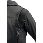Milwaukee Leather MLL2581 Women’s Black ‘Classic’ Leather Lightweight Long Length Vented Jacket - Image 6