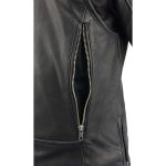 Milwaukee Leather MLL2581 Women’s Black ‘Classic’ Leather Lightweight Long Length Vented Jacket - Image 7