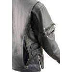 Milwaukee Leather MLL2585 Women’s Black Premium Leather Motorcycle Rider Jacket with Rivets - Image 7
