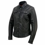 Milwaukee Leather MLL2600 Women’s Black Premium Leather Shirt Style Jacket w/ Removable Liner - Image 14