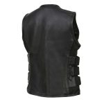 Milwaukee Leather MLL4501 Women’s Tactical Swat Style Rider Leather Vest w/ Single Panel Back for Club Patches - Image 14