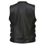 Milwaukee Leather MLL4501 Women’s Tactical Swat Style Rider Leather Vest w/ Single Panel Back for Club Patches - Image 10