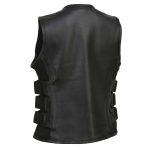 Milwaukee Leather MLL4501 Women’s Tactical Swat Style Rider Leather Vest w/ Single Panel Back for Club Patches - Image 13
