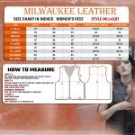 Milwaukee Leather MLL4501 Women’s Tactical Swat Style Rider Leather Vest w/ Single Panel Back for Club Patches - Image 3