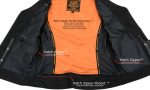 Milwaukee Leather MLL4502 Women’s Black Leather Classic V-Neck Motorcycle Rider Vest with Rhinestone Bling Detail - Image 7