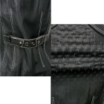 Milwaukee Leather MLL4507 Women’s Black Leather Purple Accented Laser Cut Vented Scuba Style Motorcycle Rider Vest - Image 6