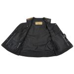 Milwaukee Leather MLL4508 Women’s ‘Trickster’ Vintage Two Tone Crazy Horse Brown and Black Leather Club Style Motorcycle Vest - Image 12