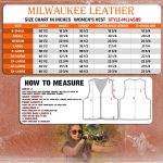 Milwaukee Leather Women’s MLL4509 Smoocher Two Tone Crazy Horse Brown and Black Leather Club Style Motorcycle Vest - Image 3